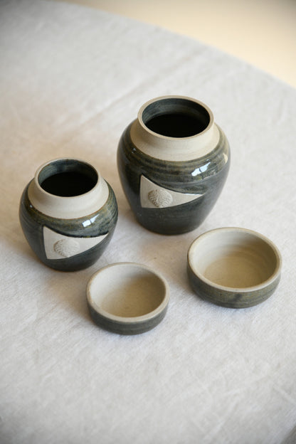 Cripplesease Pottery Lidded Jars