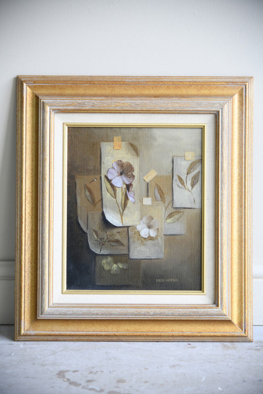 Mike Woods Original Oil Painting Signed Still Life