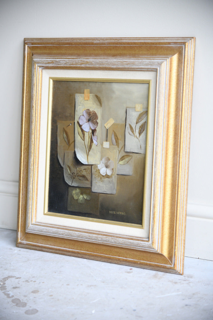 Mike Woods Original Oil Painting Signed Still Life