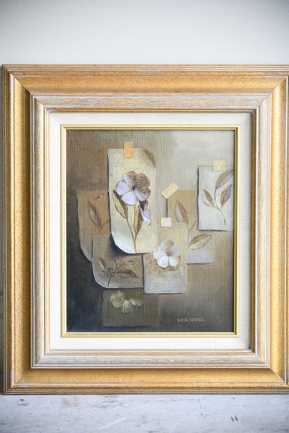 Mike Woods Original Oil Painting Signed Still Life