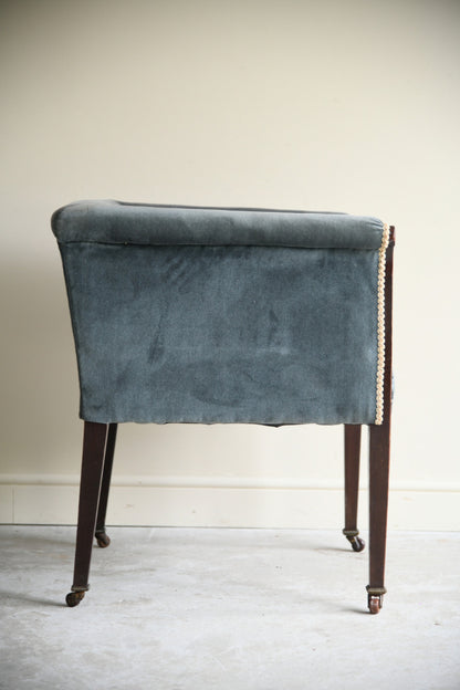 Antique Mahogany Tub Chair