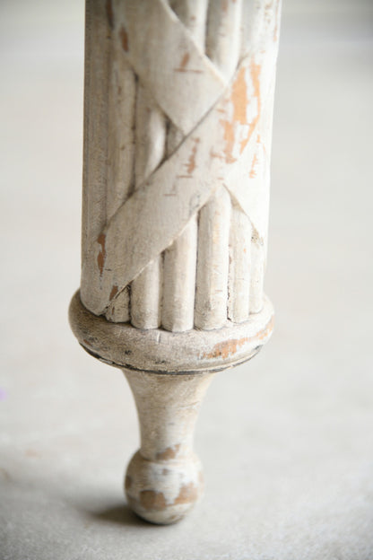 Early 20th Century Gustavian Style Painted Extending Writing Table