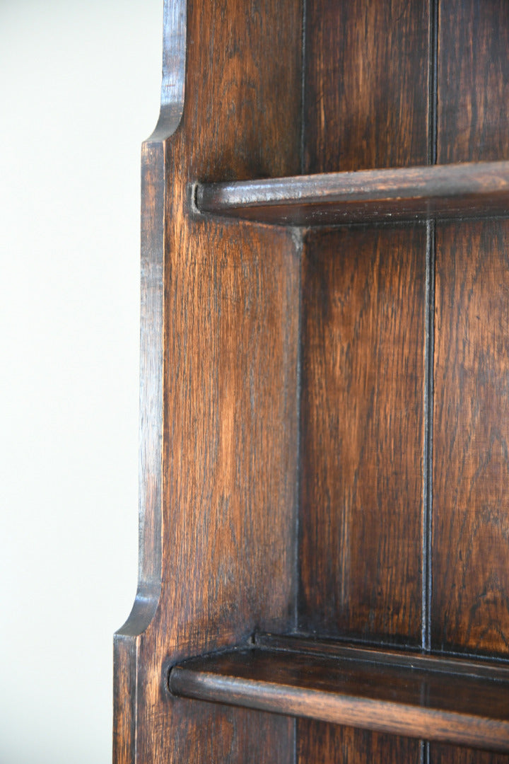 Antique Oak Welsh Dresser with Plate Rack