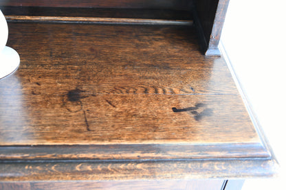 Antique Oak Welsh Dresser with Plate Rack