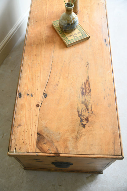 Antique Pine Blanket Box