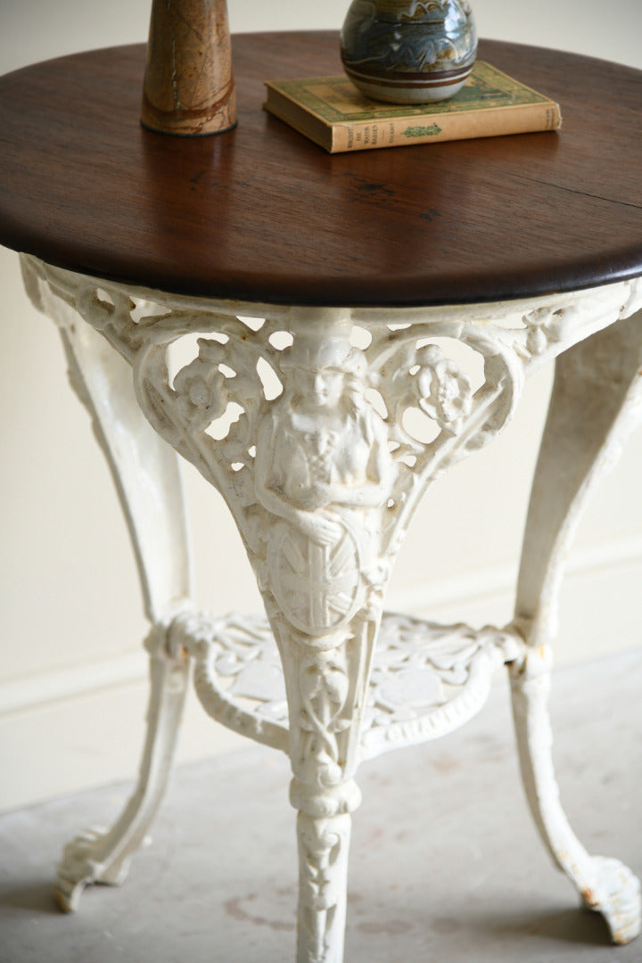 Victorian Cast Iron Britannia Pub Table