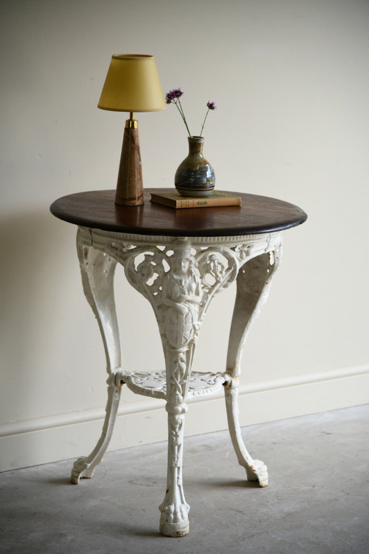 Victorian Cast Iron Britannia Pub Table