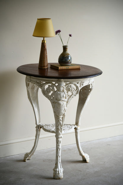 Victorian Cast Iron Britannia Pub Table