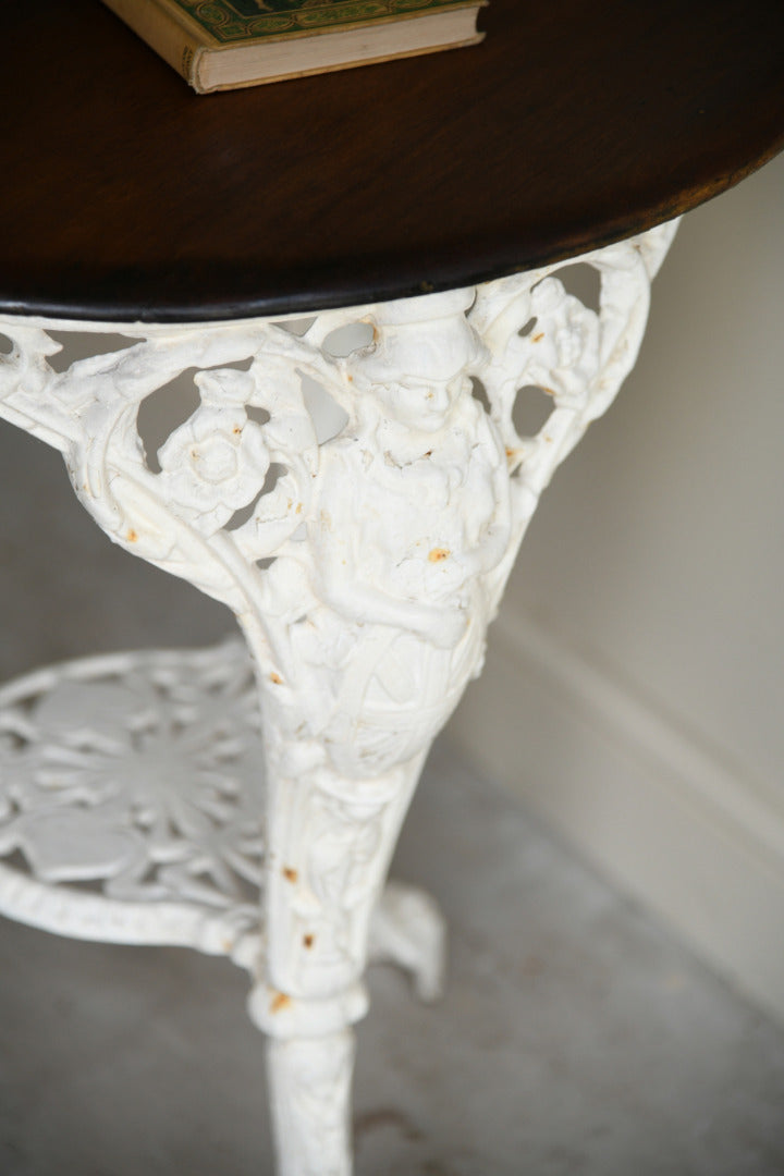 Victorian Cast Iron Britannia Pub Table
