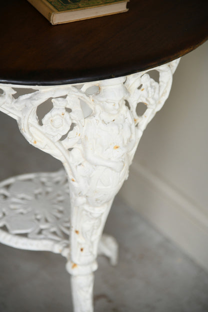 Victorian Cast Iron Britannia Pub Table