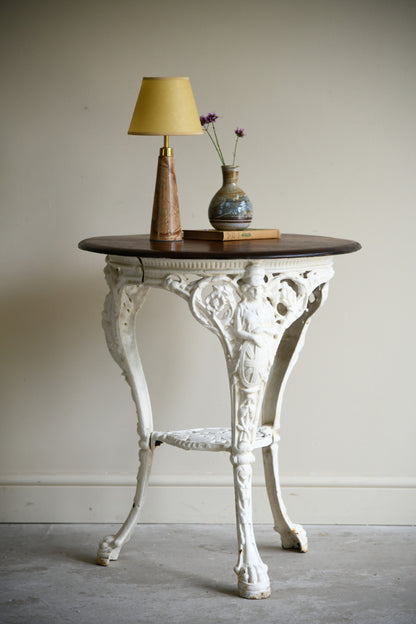 Victorian Cast Iron Britannia Pub Table