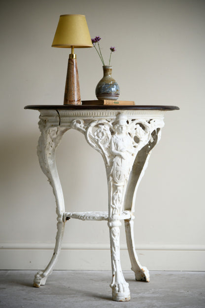 Victorian Cast Iron Britannia Pub Table