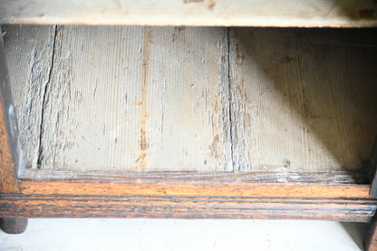 Georgian Oak Dresser Base with Fluted Corners