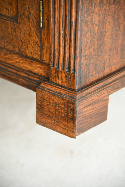 Georgian Oak Dresser Base with Fluted Corners