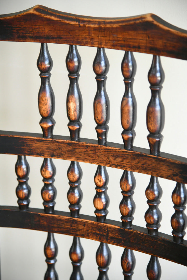 Antique Oak Spindle Back Armchair