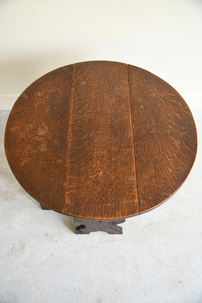 Early 20th Century Oak Gateleg Occasional Table