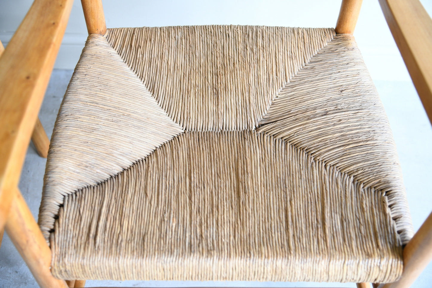 Pair of Ladder Back Armchairs, Style of Charlotte Perriand