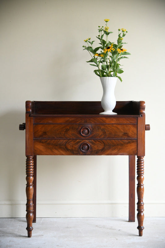 William IV Mahogany Washstand / Side Table