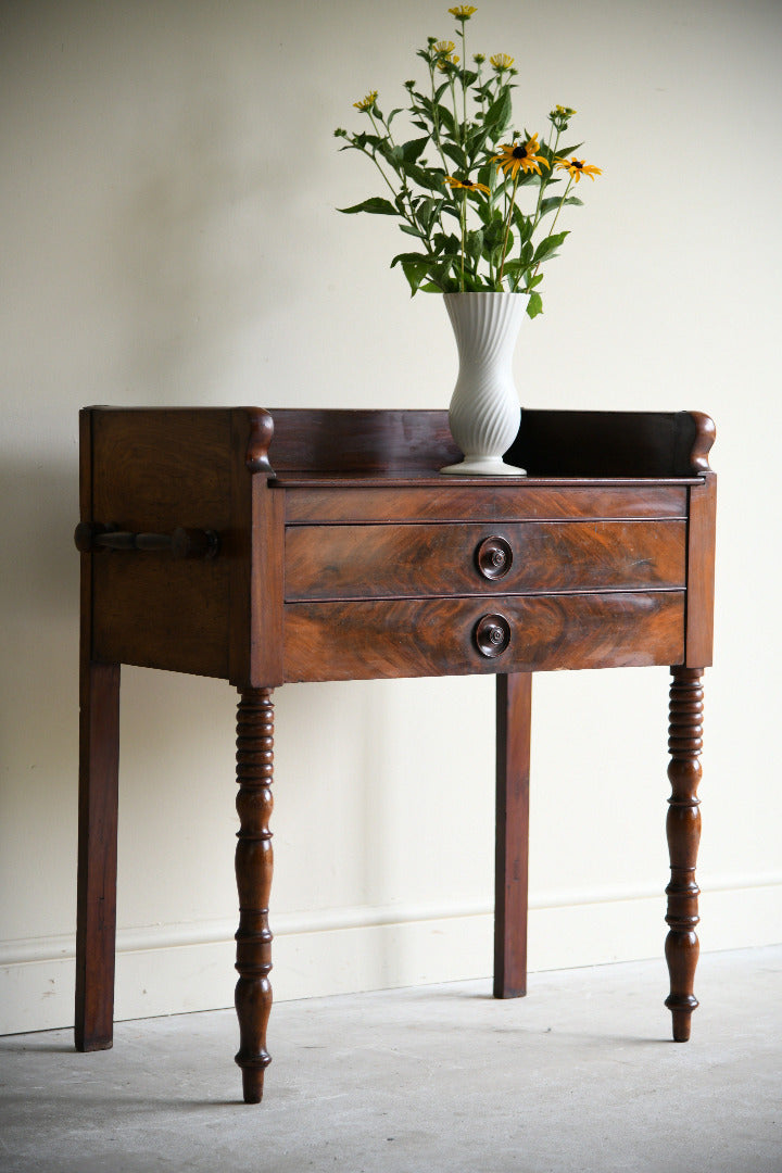 William IV Mahogany Washstand / Side Table