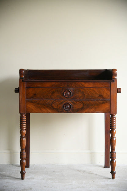 William IV Mahogany Washstand / Side Table