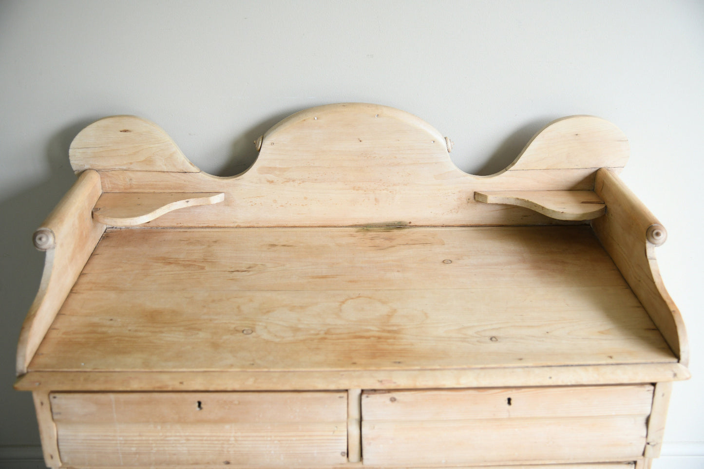 19th Century Stripped Pine Washstand Chest