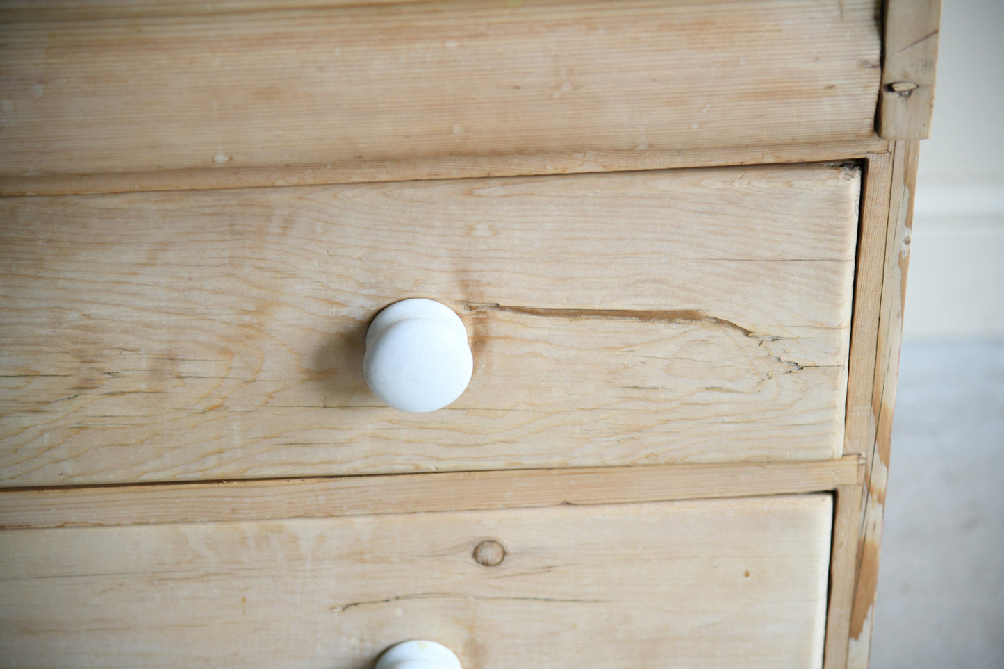 19th Century Stripped Pine Washstand Chest