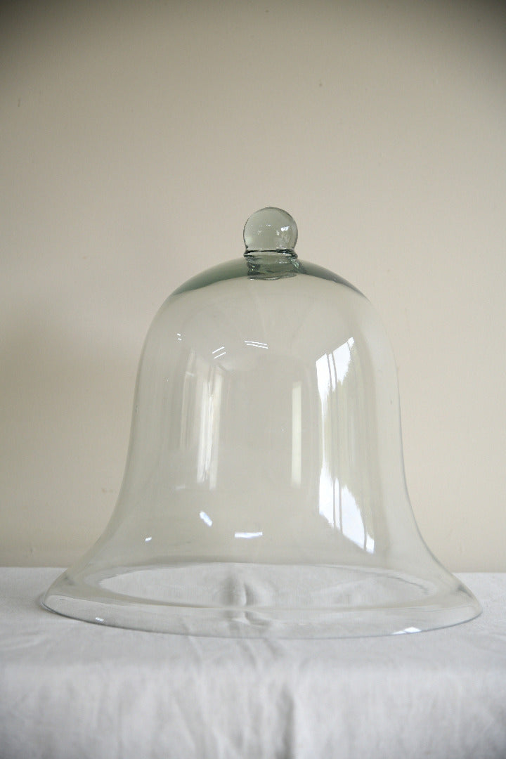 Large Hand Blown Glass Bell Cloche