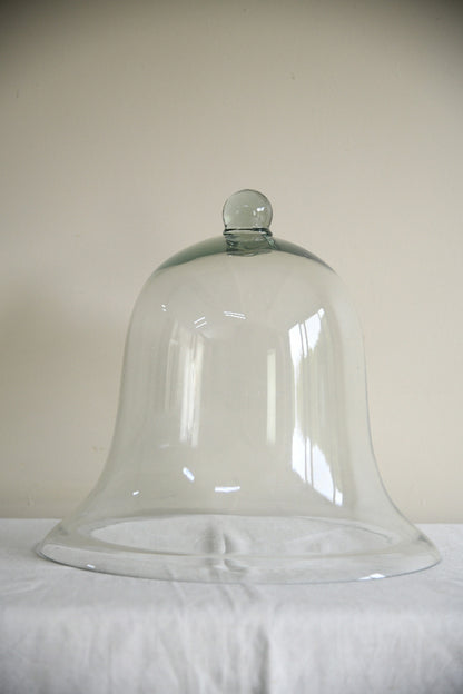 Large Hand Blown Glass Bell Cloche