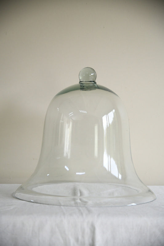 Large Hand Blown Glass Bell Cloche