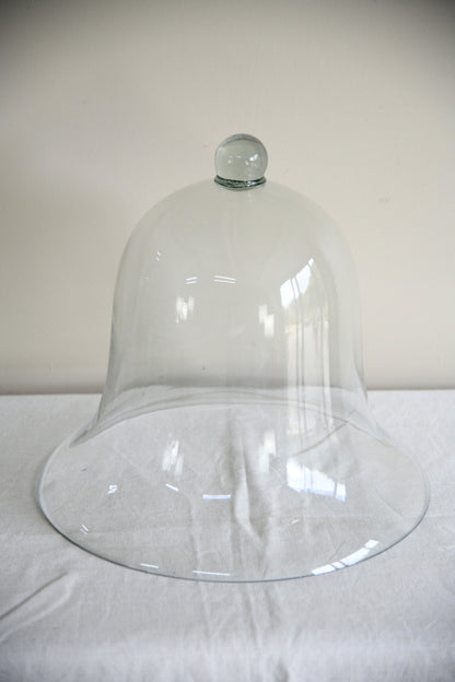 Large Hand Blown Glass Bell Cloche