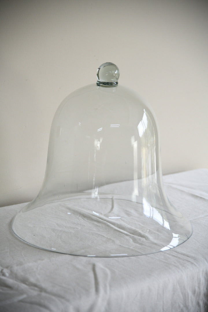 Large Hand Blown Glass Bell Cloche