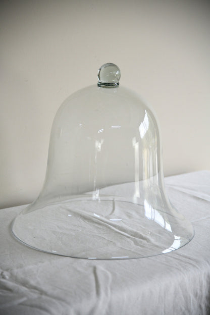 Large Hand Blown Glass Bell Cloche