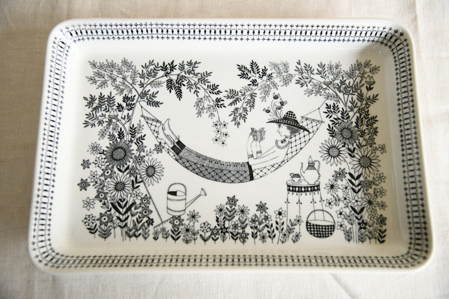Vintage Arabia Finland Emilia Tray by Raija Uosikkinen