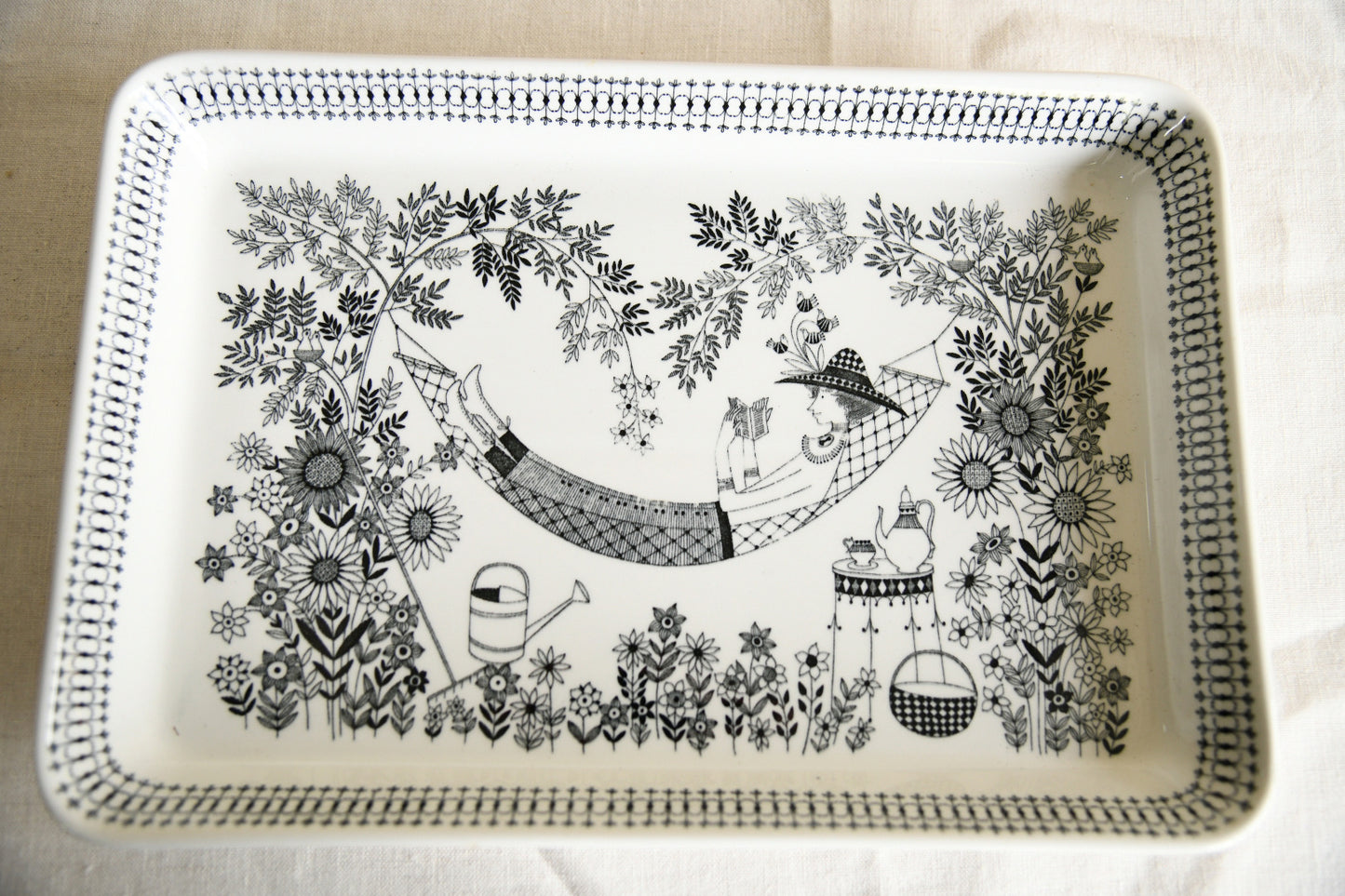 Vintage Arabia Finland Emilia Tray by Raija Uosikkinen