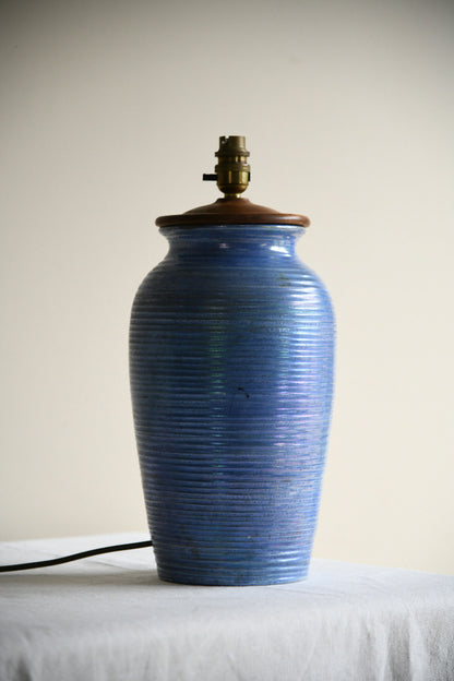 Moorcroft Powder Blue Pottery Lamp