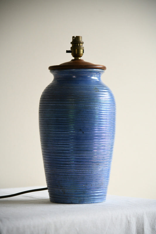 Moorcroft Powder Blue Pottery Lamp