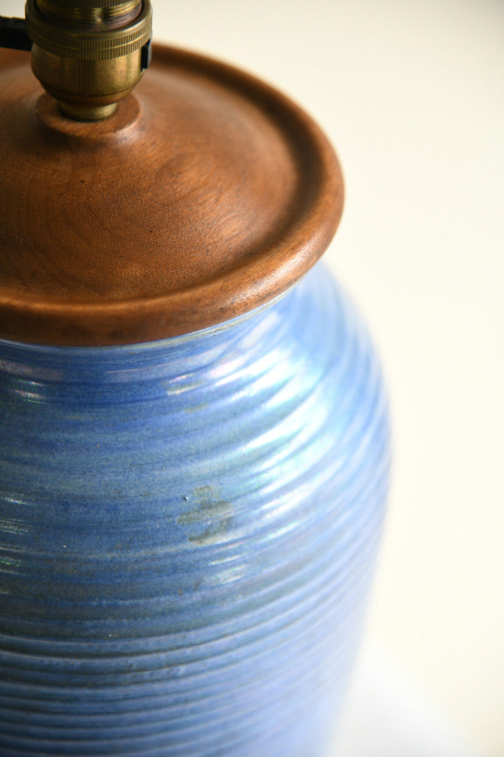 Moorcroft Powder Blue Pottery Lamp