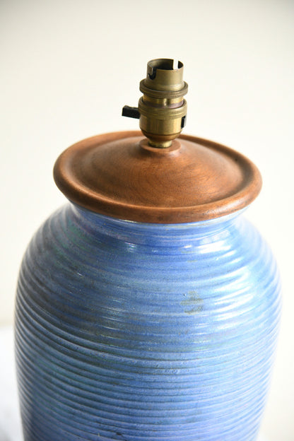 Moorcroft Powder Blue Pottery Lamp