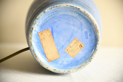 Moorcroft Powder Blue Pottery Lamp