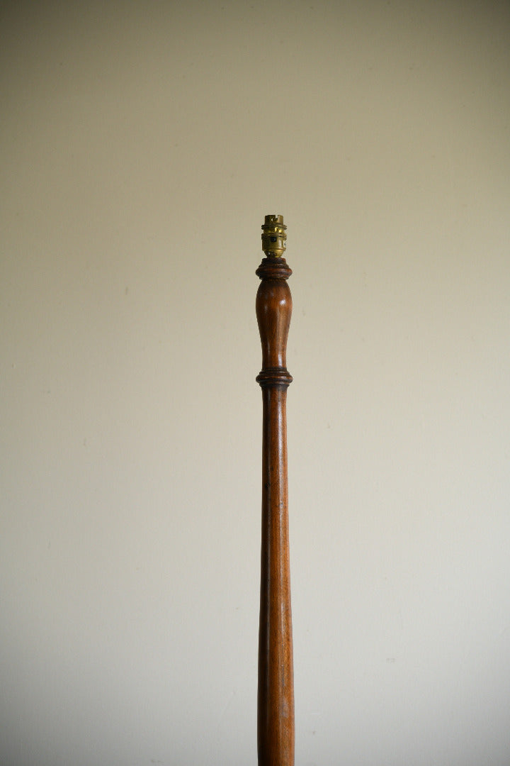 Turned Oak Standard Lamp