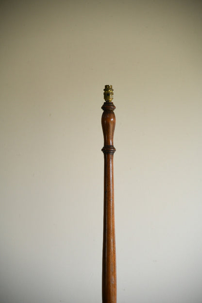 Turned Oak Standard Lamp