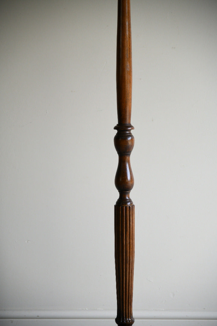 Turned Oak Standard Lamp