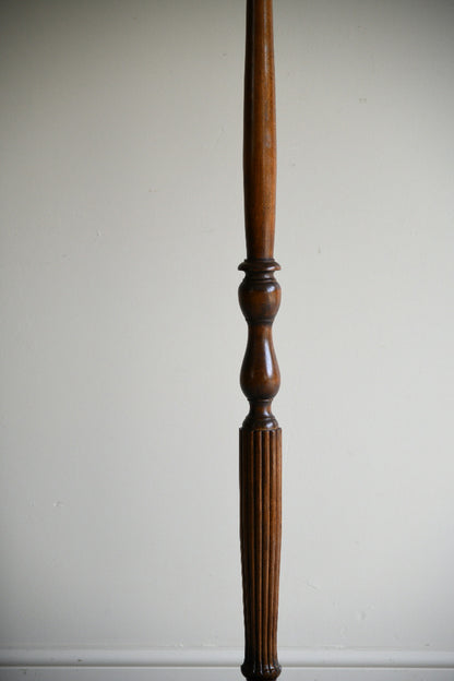 Turned Oak Standard Lamp