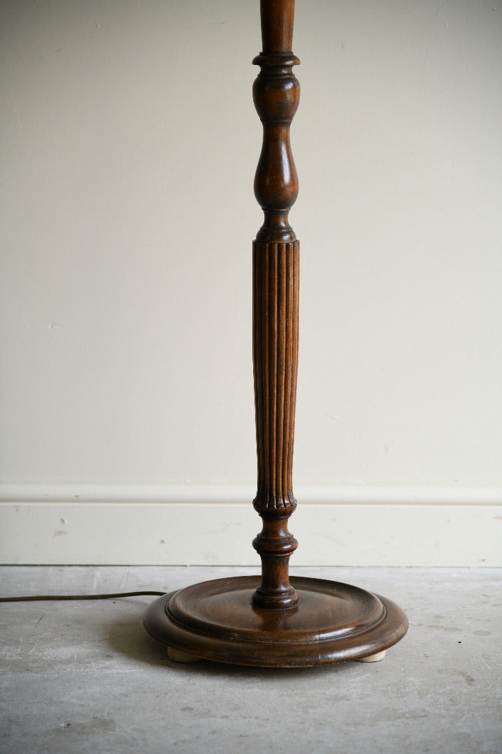 Turned Oak Standard Lamp