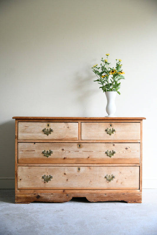 19th Century Stripped Pine Chest of Drawers