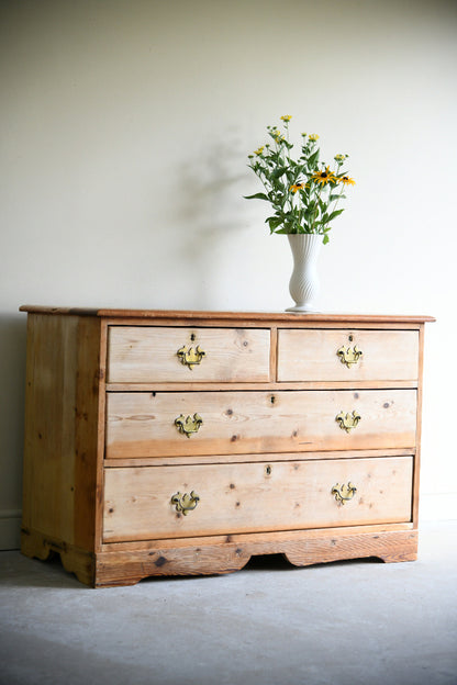 19th Century Stripped Pine Chest of Drawers