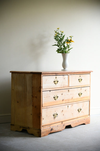 19th Century Stripped Pine Chest of Drawers