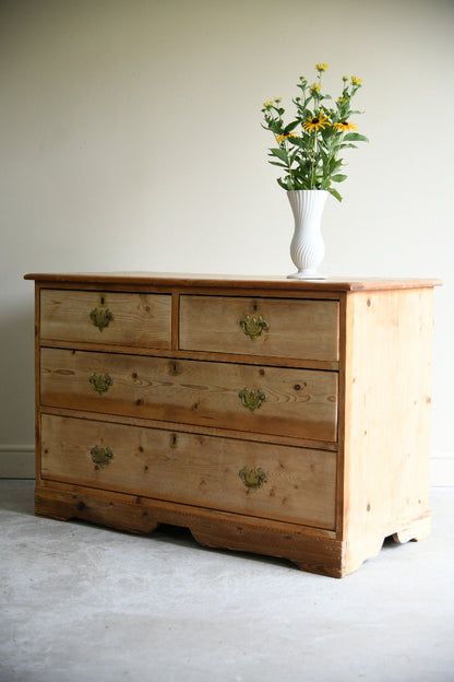 19th Century Stripped Pine Chest of Drawers