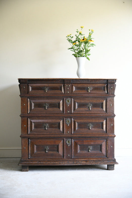 17th Century Style Oak Chest of Drawers