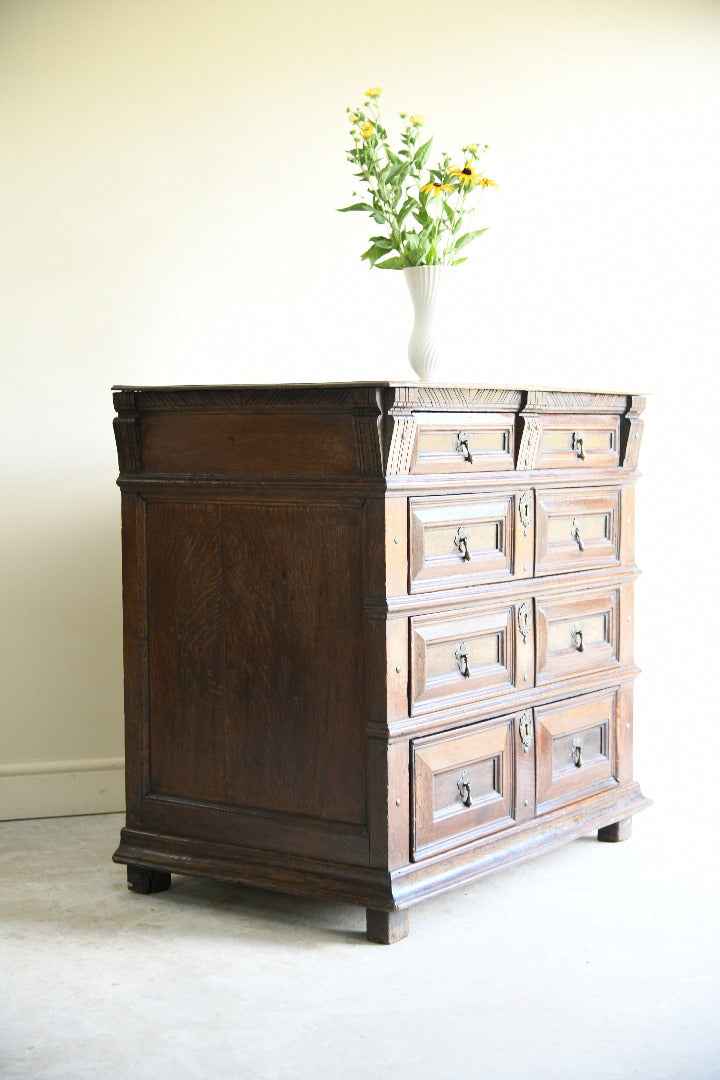 17th Century Style Oak Chest of Drawers